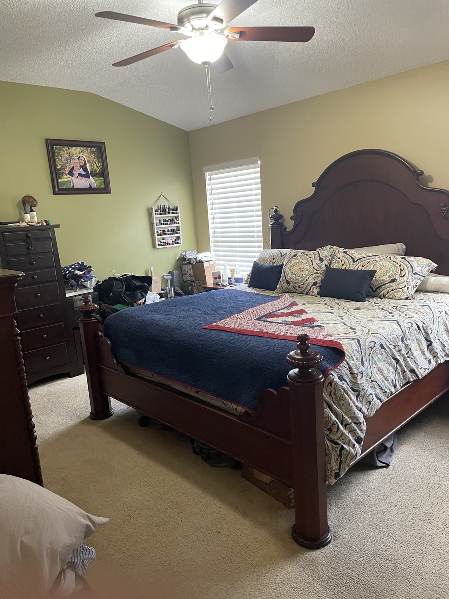 Master bedroom clean